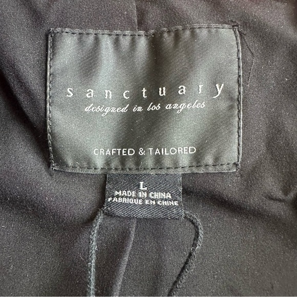 Sanctuary The Shacket Roller Plaid Jacket Button Red Pink Black Large Revolve - Picture 8 of 9